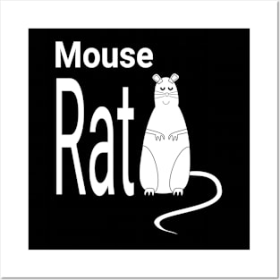 mouse rat Posters and Art